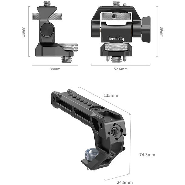 Kit SmallRig Empuñadura Superior & Soporte para Monitor - Arri 3