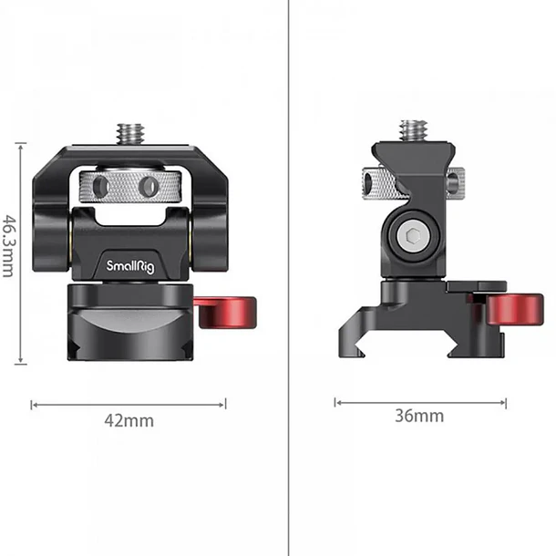SmallRig 2906 Monitor Holder Swivel + Tilt con sistema NATO Clamp 3