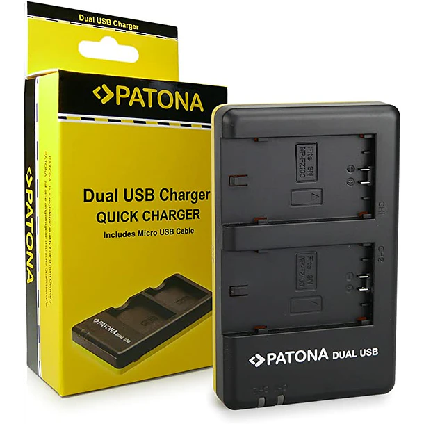CARGADOR 1927 PATONA DUAL USB NP-FZ100 1