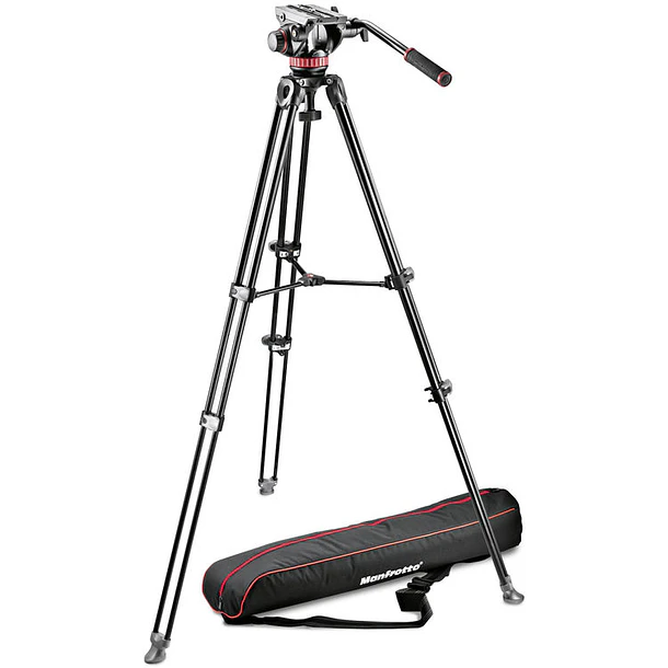 Kit trípode MVT502AM con bolsa de transporte y Cabezal fluido Manfrotto MVH502A  1