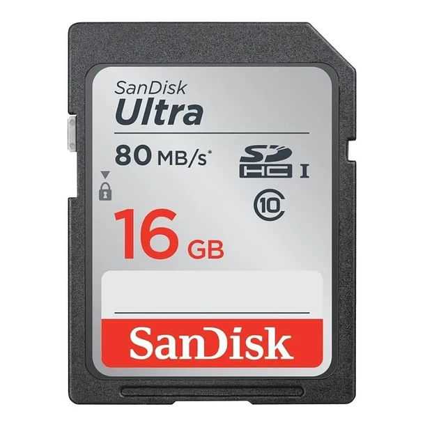 Tarjeta de memoria SanDisk Ultra 16GB SDHC Clase 10 UHS-I 1