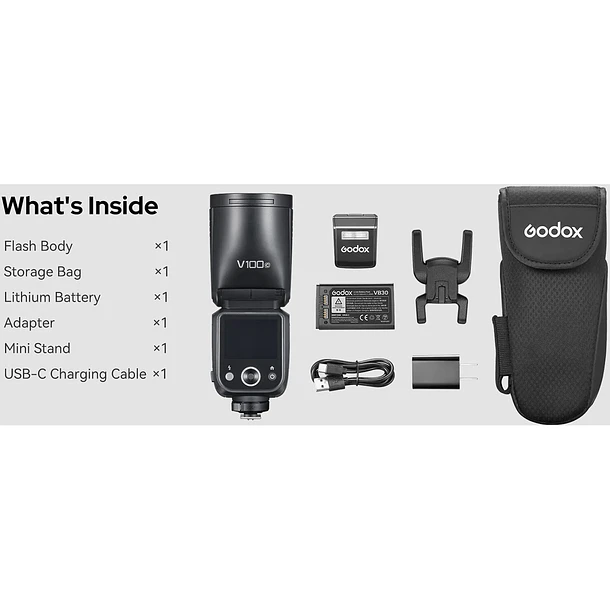 Godox Flash V100-C Para Canon 3