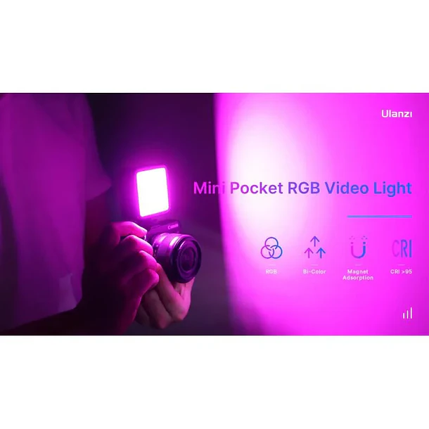 Ulanzi VL49 RGB Lámpara Led Con Múltiples Colores Magnética 2