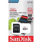 SanDisk Ultra UHS-I microSDHC Memoria con Adaptador SD 2