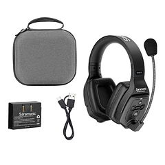 WiTalk-DRH Dual-Ear Wireless Intercom Remote Headset con Carry Case