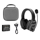WiTalk-DRH Dual-Ear Wireless Intercom Remote Headset con Carry Case 1