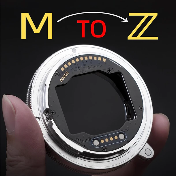 BORYOZA LM-NZ II - Adaptador MACRO con lente Leica M a Nikon Z SILVER 2