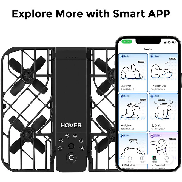 HOVERAir X1 Drone (Combo, Black) 14