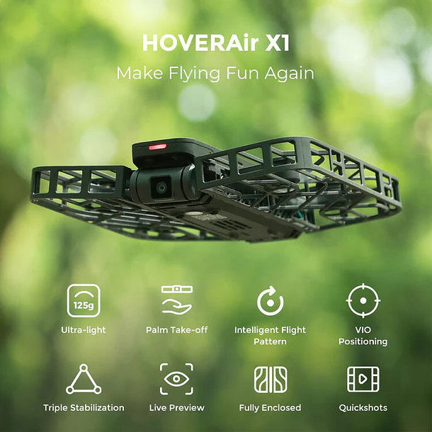 HOVERAir X1 Drone (Combo, Black) 7