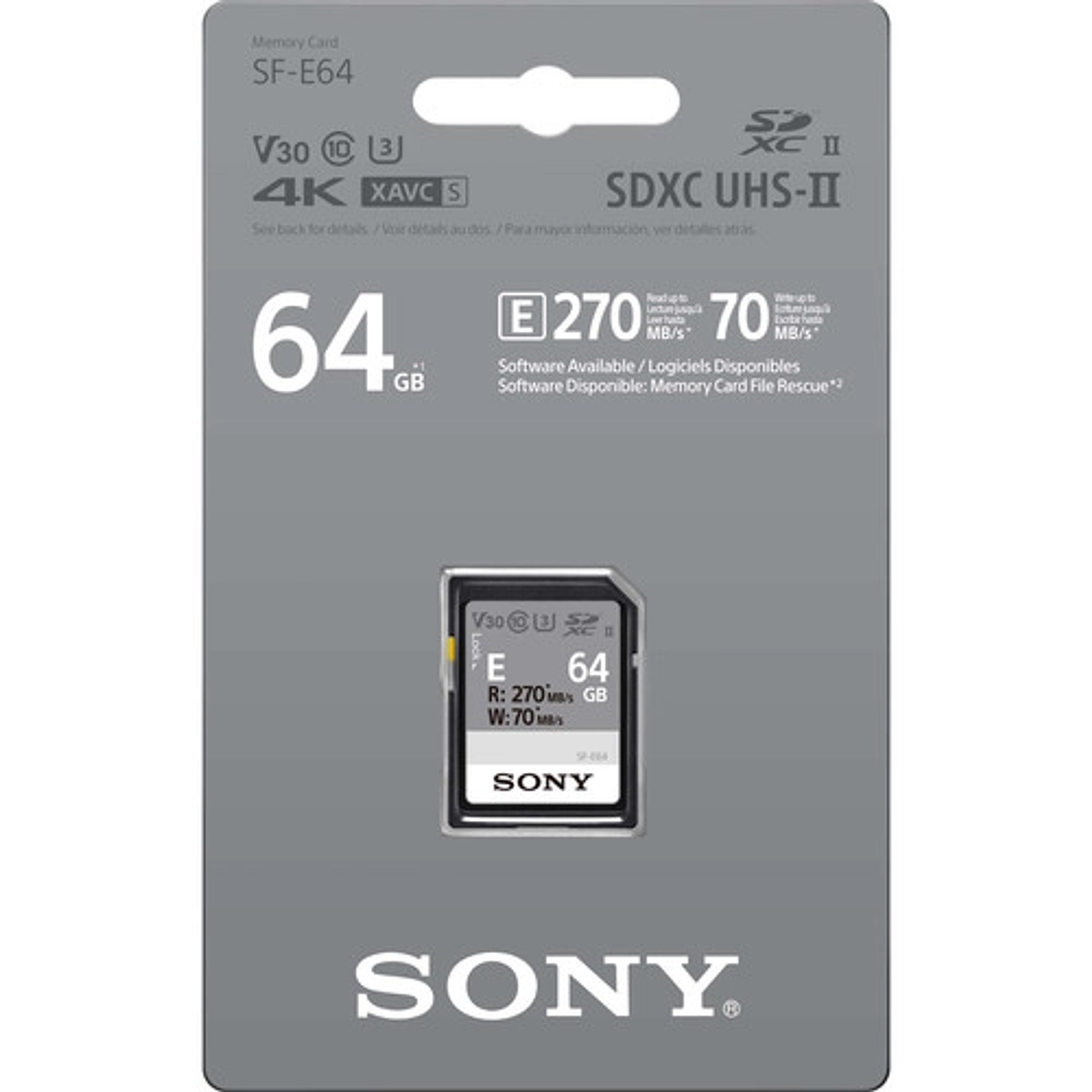 Tarjeta de memoria SD UHS-II Serie SF-E 64GB