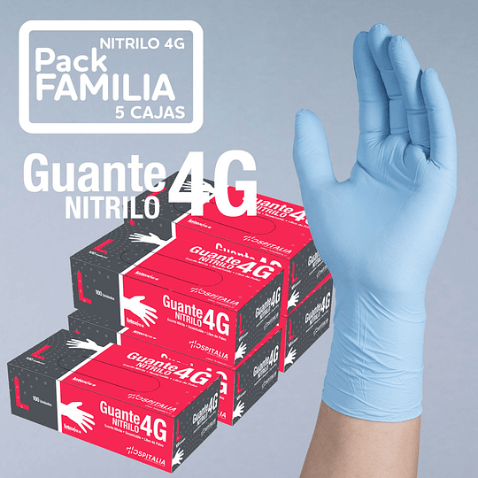 Guante de Nitrilo - 5 cajas