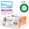 Mascarilla Quirúrgica c/tiras - 2 cajas