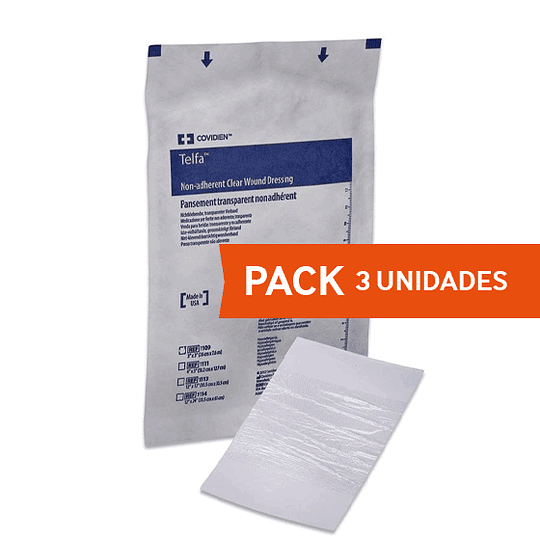 APOSITO TRANSPARENTE Telfa™ 30 cm x 30cm. 4 unidades
