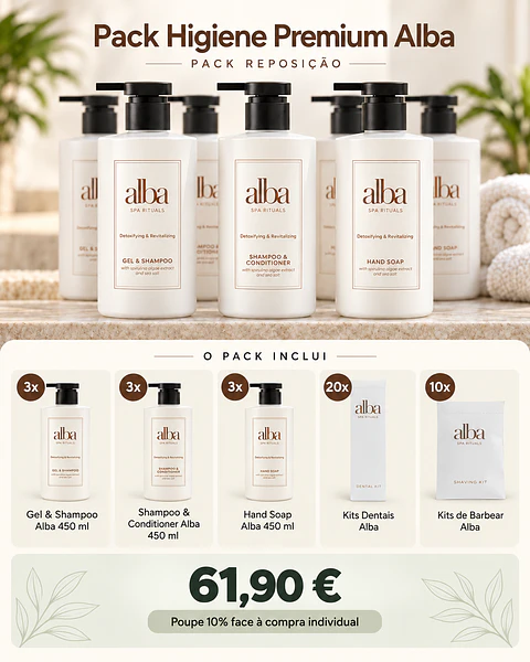 PACK HIGIENE PREMIUM ALBA REPOSIÇÃO