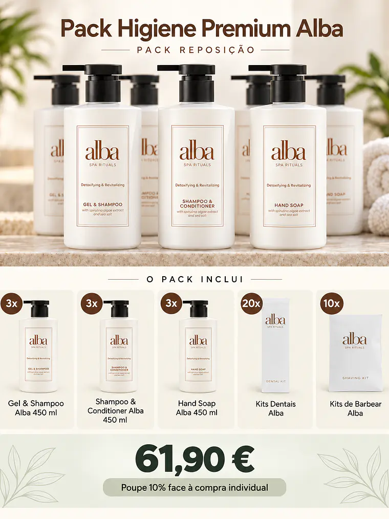 PACK HIGIENE PREMIUM ALBA REPOSIÇÃO 1