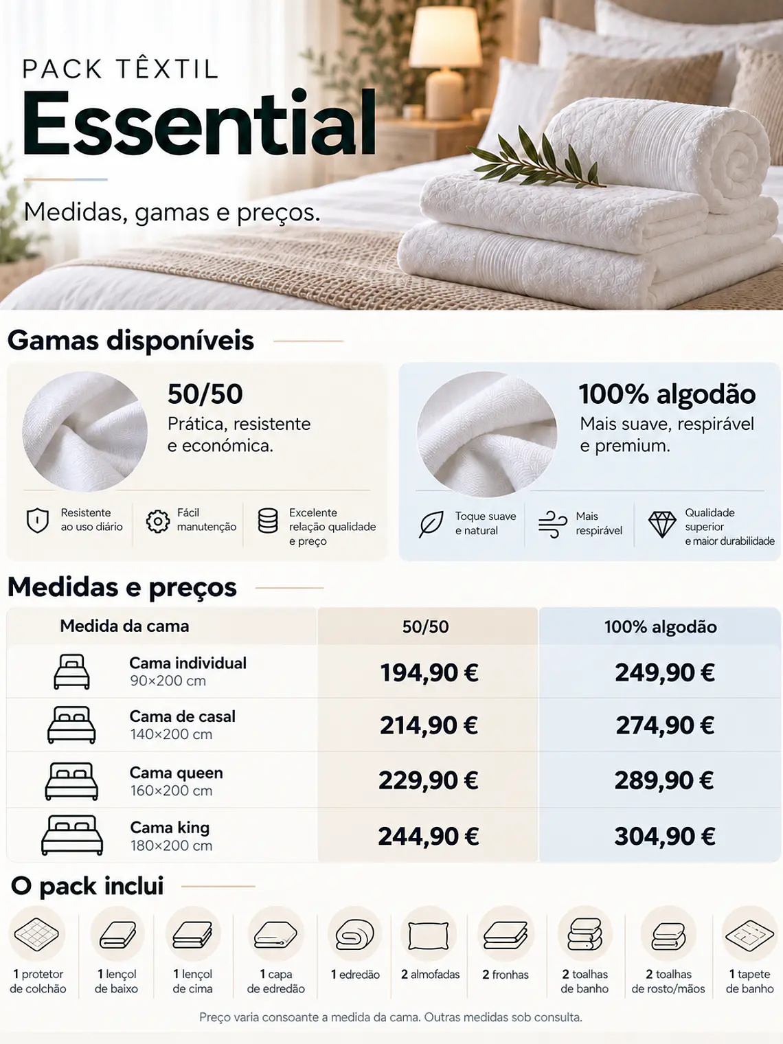 PACK TÊXTIL ESSENTIAL 3