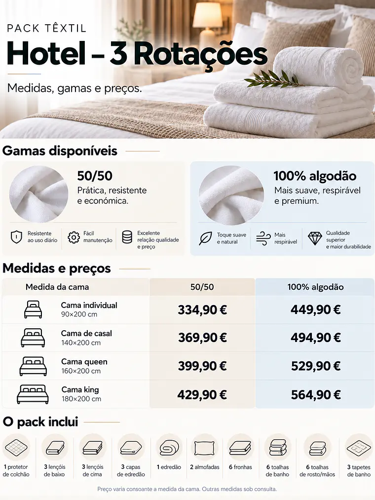 PACK TÊXTIL 3 ROTAÇÕES 3