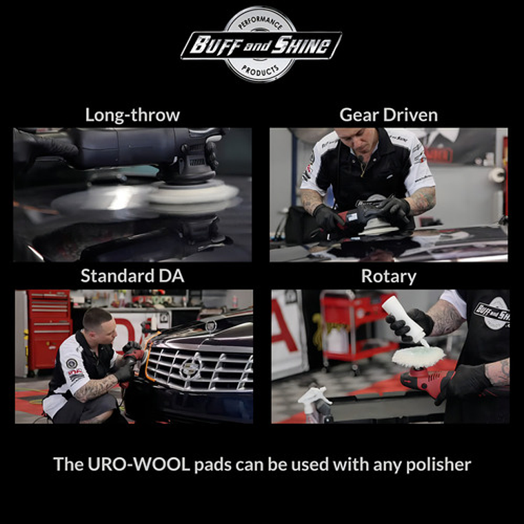 Buff N Shine Almohadilla De Corte Agresiva De Lana Uro-wool De 5 Pulgadas 5