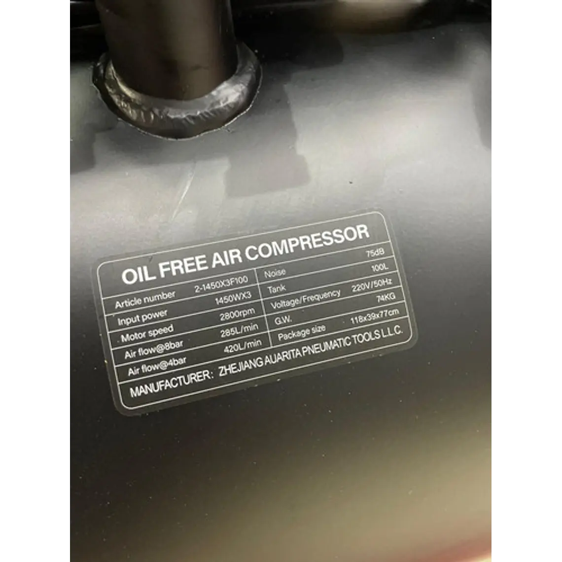 Compresor Silencioso Sin Aceite 6 Cabezales Auarita 2-1450x3 4