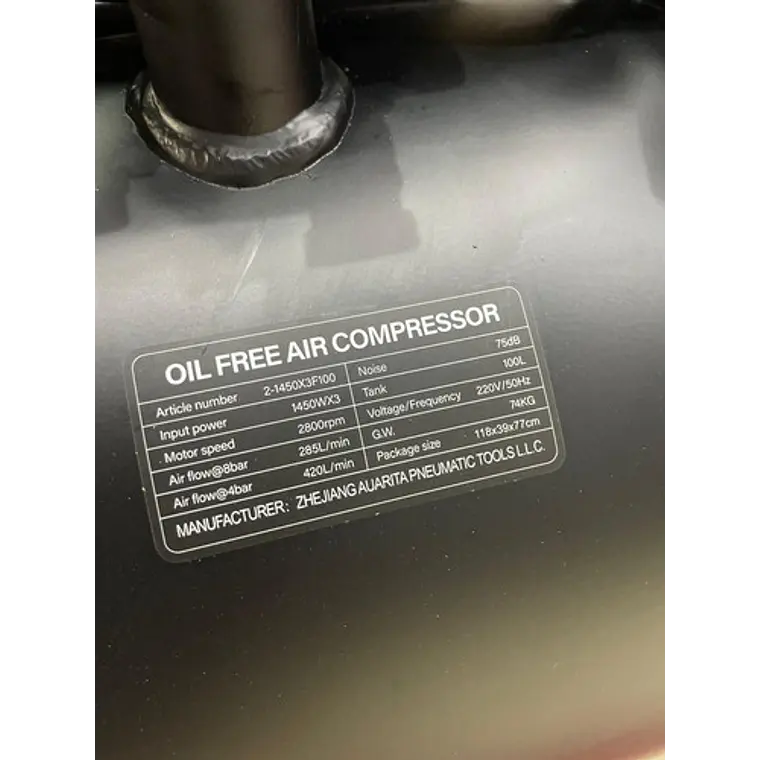 Compresor Silencioso Sin Aceite 6 Cabezales Auarita 2-1450x3 4