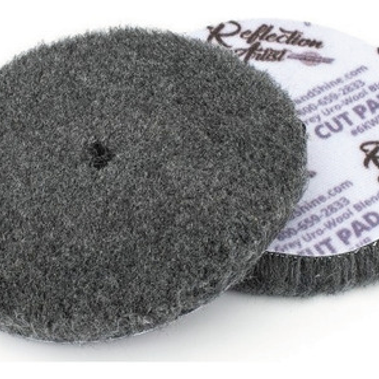 Pad De Lana Negra Corte Medio Buff And Shine 6 PuLG 1