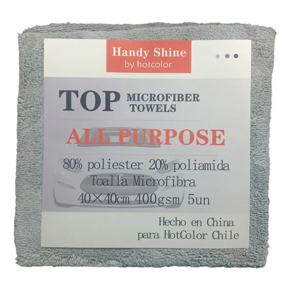 Toalla De Microfibra 40x40cm 400gsm 5 Unidades 2