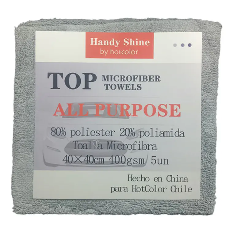 Toalla De Microfibra 40x40cm 400gsm 5 Unidades 2