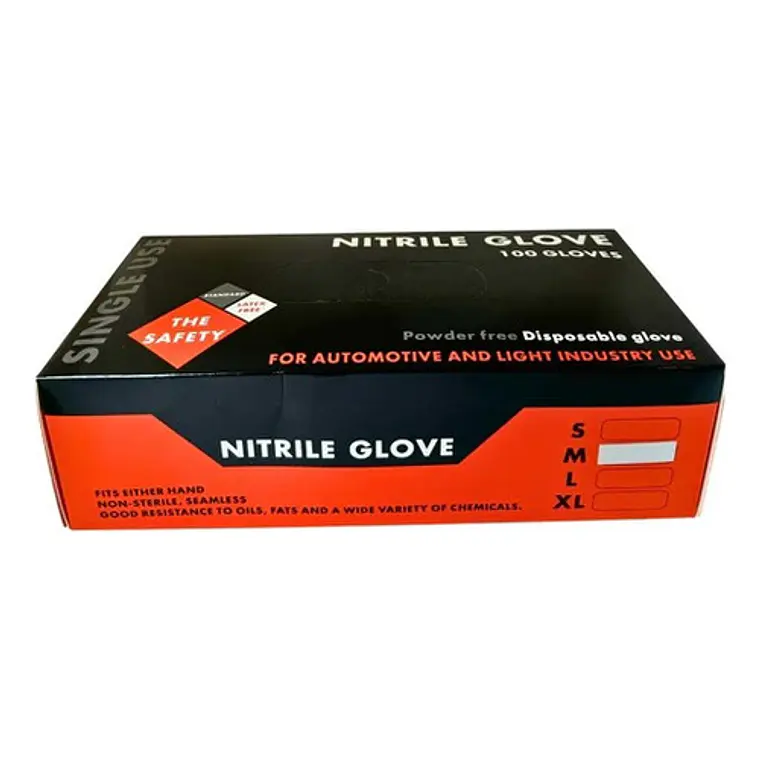 Caja Guantes Nitrilo Classic Negro 100 Und Talla M,l Y Xl 1