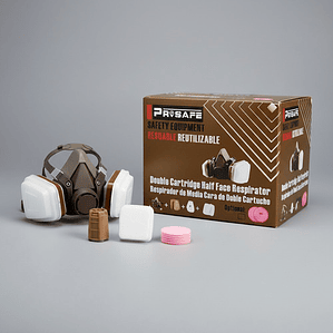 Respirador Semifacial Con Doble Filtro