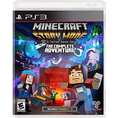 PS3 MINECRAFT Story Mode The Complete Adventure ( Episodes 1-8) - USADO