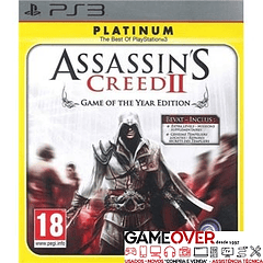 PS3 ASSASSINS CREED II GAME OF THE YEAR EDITION + ASSASSINS CREED - USADO