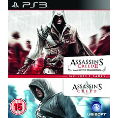 PS3 Assassins Creed  + Assassins Creed II 2  - USADO