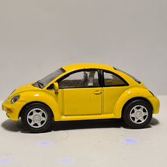 Kinsmart 1:64 VW NEW Beetle Yellow - Loose 