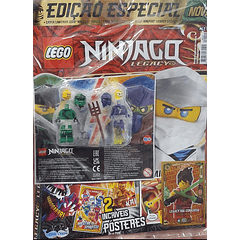 LEGO NINJAGO LEGACY LLOYD VS GHOST WARRIOR ITEM NO 112111 + Revista + Carta Edição especial