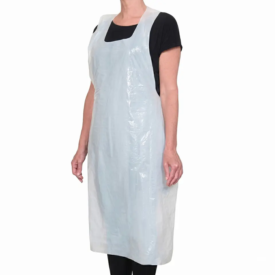 Pechera Plastica s/Manga Blanca 1