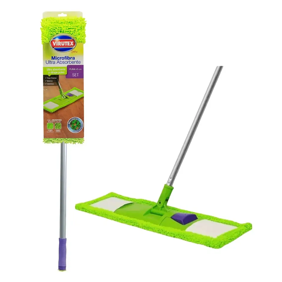 Mopa Plana Microfibra 45 cm c/Mango 1