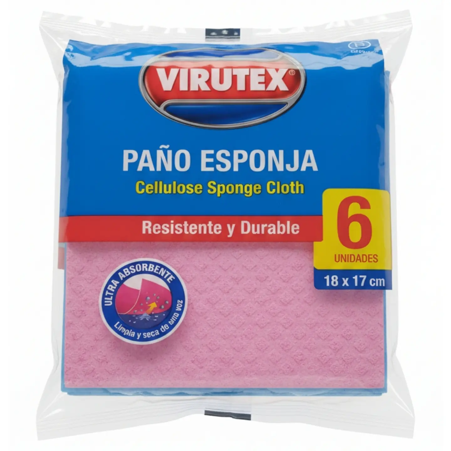 Paño Esponja Ultra Absorbente 6 Un 1