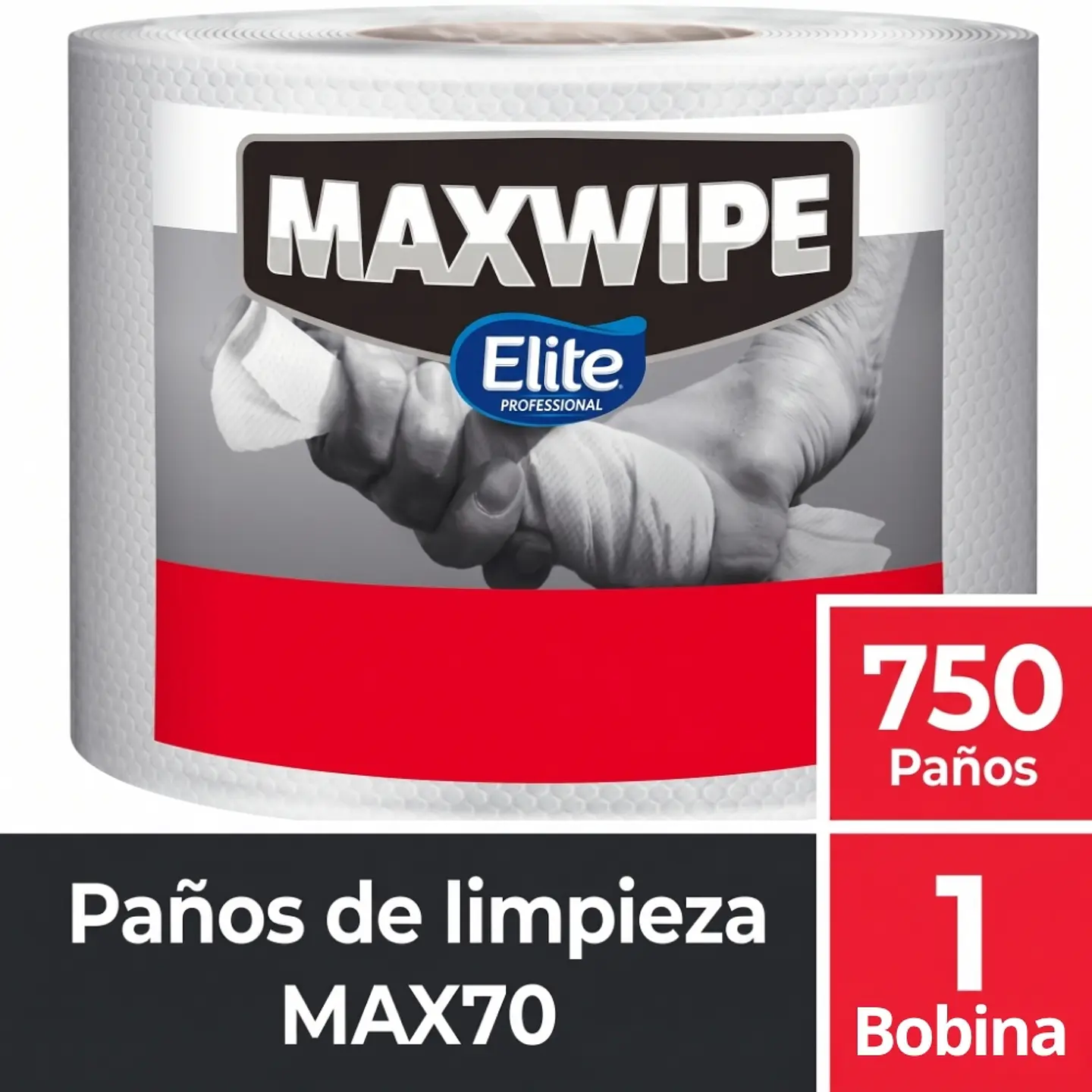 Paño Maxwipe Max-70 Bobina 750 Un 1