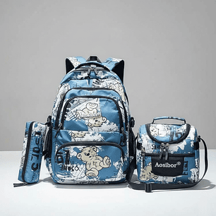 🖤Mochila escolar con laptop