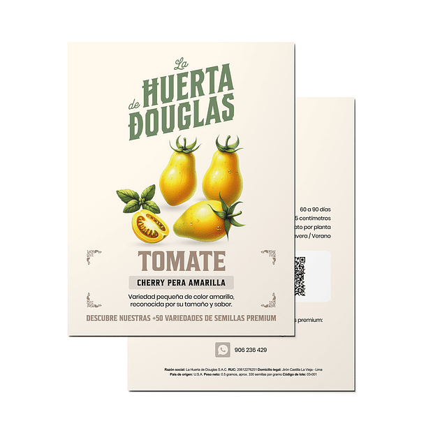 Tomate Cherry Pera Amarillo