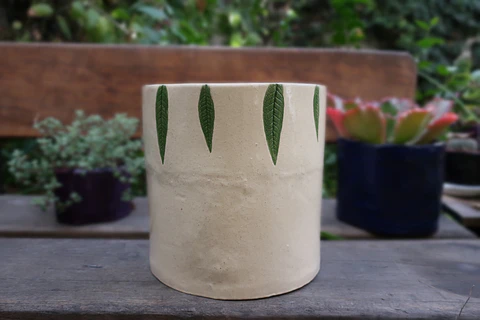 Maceta Cerámica esmaltada Matico 20 cm