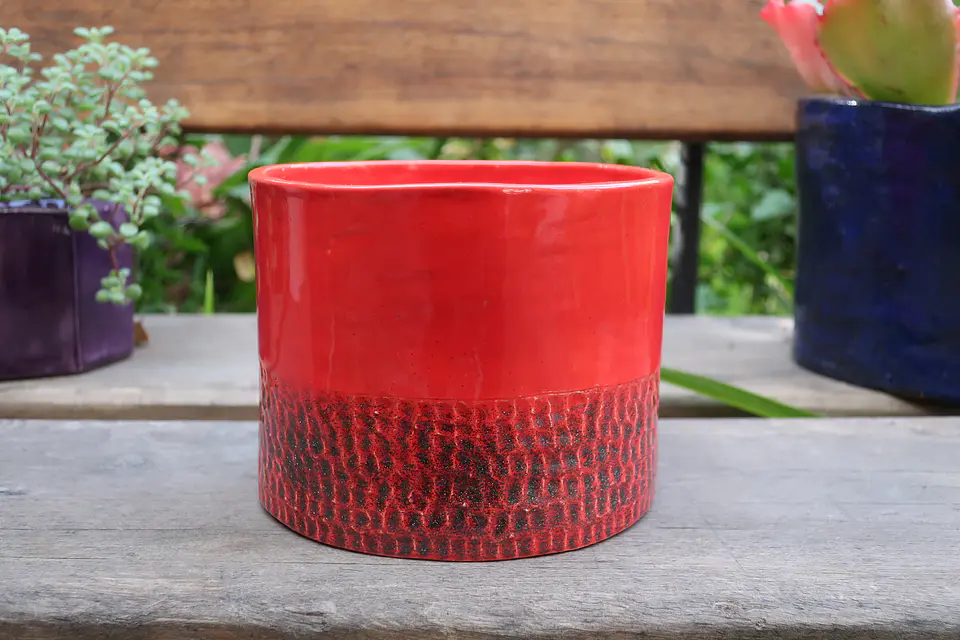 Maceta Cerámica esmaltada 13 cm 1