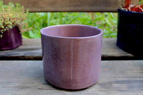 Maceta Cerámica 13 cm Lila/Lila