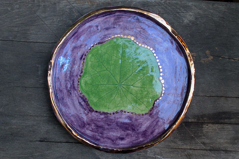 Plato Capuchina Morado Oro 13 cm