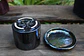 Maceta Cerámica 9 cm c/plato Tornasol Negro - Miniatura 4