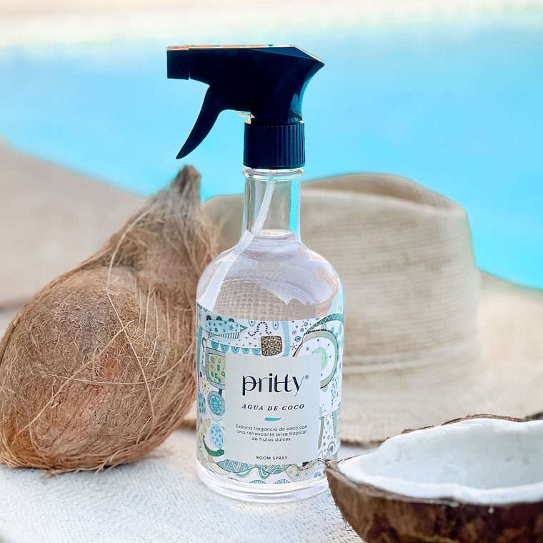 Spray ambiental Agua de coco 375ml - Pritty D.  1