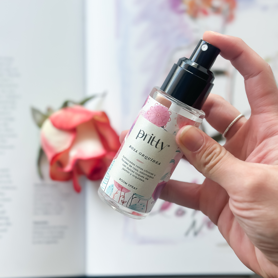 Mini spray rosa/orquida 50ml - Pritty D.  2