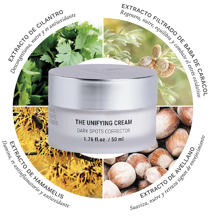 Crema facial the unifying 50ml - Caracol  3