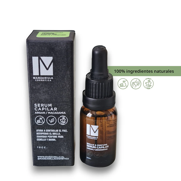 Serum Capilar  Argan & Lemongrass  15cc - Manzanilla  2