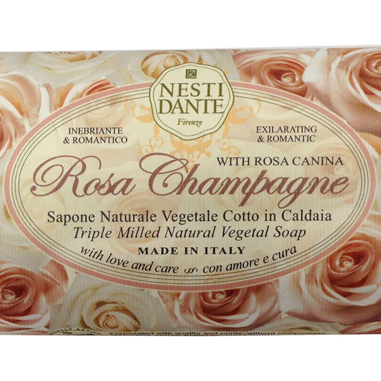 Jabón solido rosa champaña 150g - Nesti D.  1